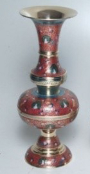 COMING SOON....!!! Brass Flower Vases Colored 60cm / 23.62" (Red)