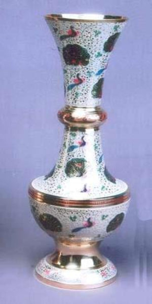 COMING SOON...!!! Brass Flower Vases Colored (White)