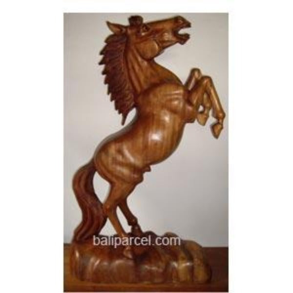 COMING SOON...!!! Wooden Standing Horse carving, hand carved from Suar wood