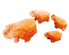 Elephant Carved Whitewood Set 2"-2.5"-3"-4" Trunk Up