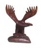 Birds Statues - Wooden Eagle Hand Carved from Suar wood