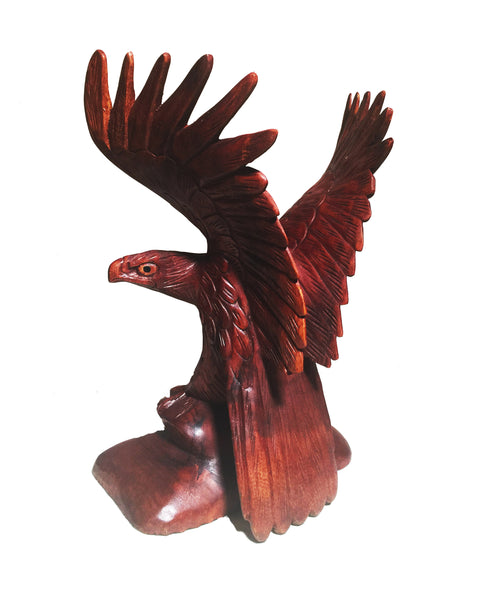 Birds Statues - Wooden Eagle Hand Carved from Suar wood