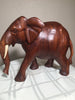Wooden walking Elephant, hand carved from Suar wood