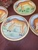 Coaster Marble Round 4" dia x 3 1/2" H set of 6 in Square Marble Box- Deer