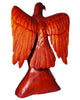 Wooden Eagle hand carved from Suar wood with brown polished 16.5" - Right