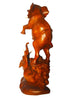 Wooden 2 Elephant, hand carved from Suar wood 16.6" x 10"
