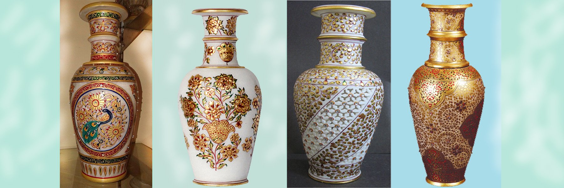Marble Vases From Rajasthan, India